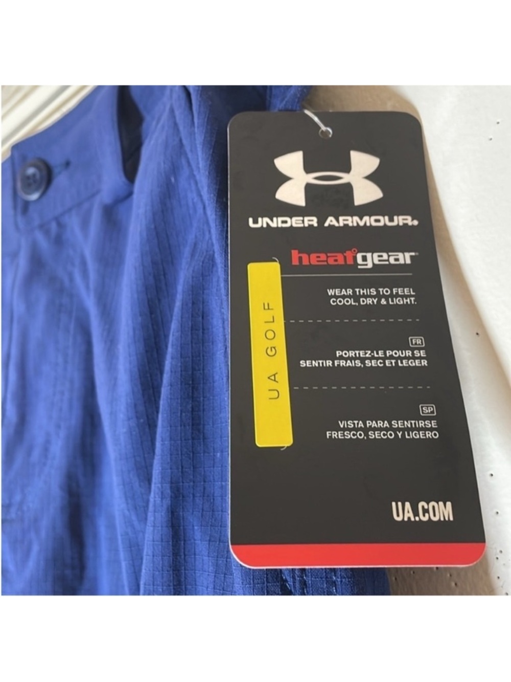 Under Armour HeatGear UA Golf Cargo Chino Shorts. Boy’s Medium. NWT. - Picture 2 of 8